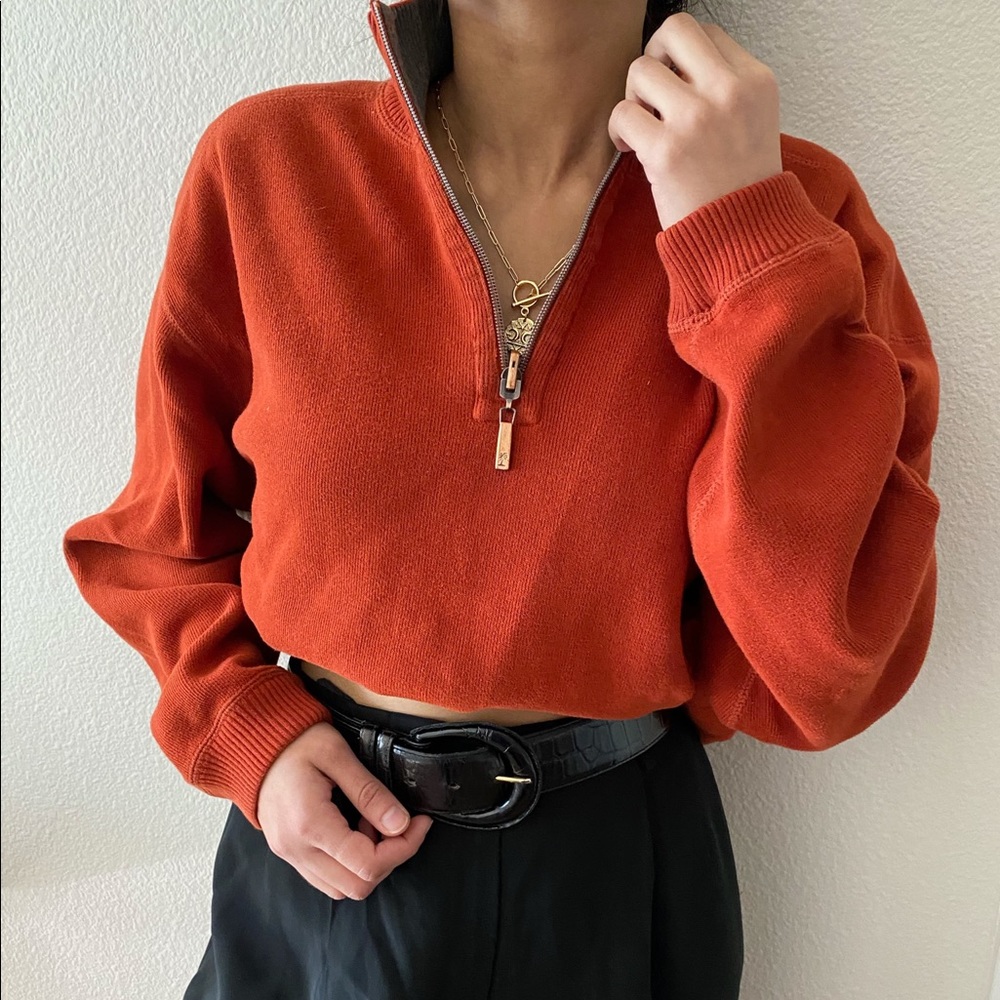 Vintage Rust Zip-Up - Picture 3 of 3